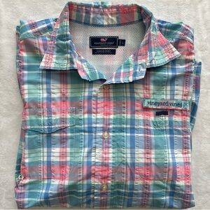 Vineyard Vines Men's Harbor Multicolor Plaid Shirt